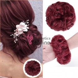 Coc modern din par artificial  FQC-99J Visiniu